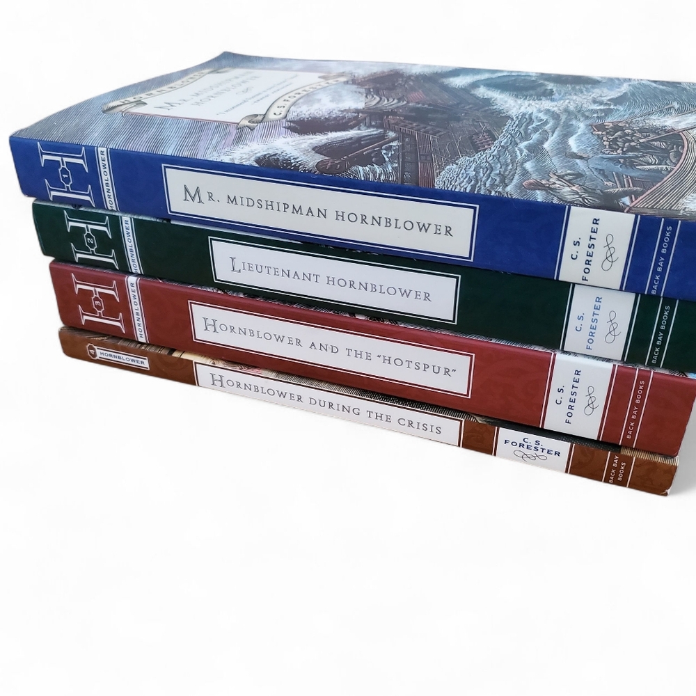 4 Horatio Hornblower Naval Adventure Books by C.S. Forester Napoleonic Wars